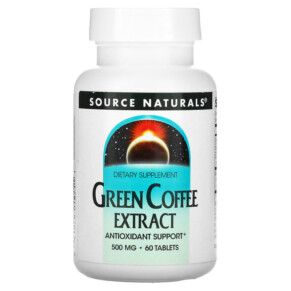 Thực phẩm chức năng Source Naturals Green Coffee Extract 500 mg 60 Tablets 021078018711