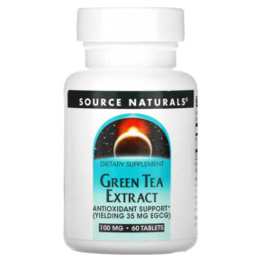 Thực phẩm chức năng Source Naturals Green Tea Extract 100 mg 60 Tablets 021078008828