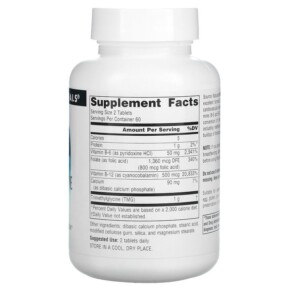 Thành phần vi chất của Source Naturals Homocysteine Defense 120 Tablets 021078010395