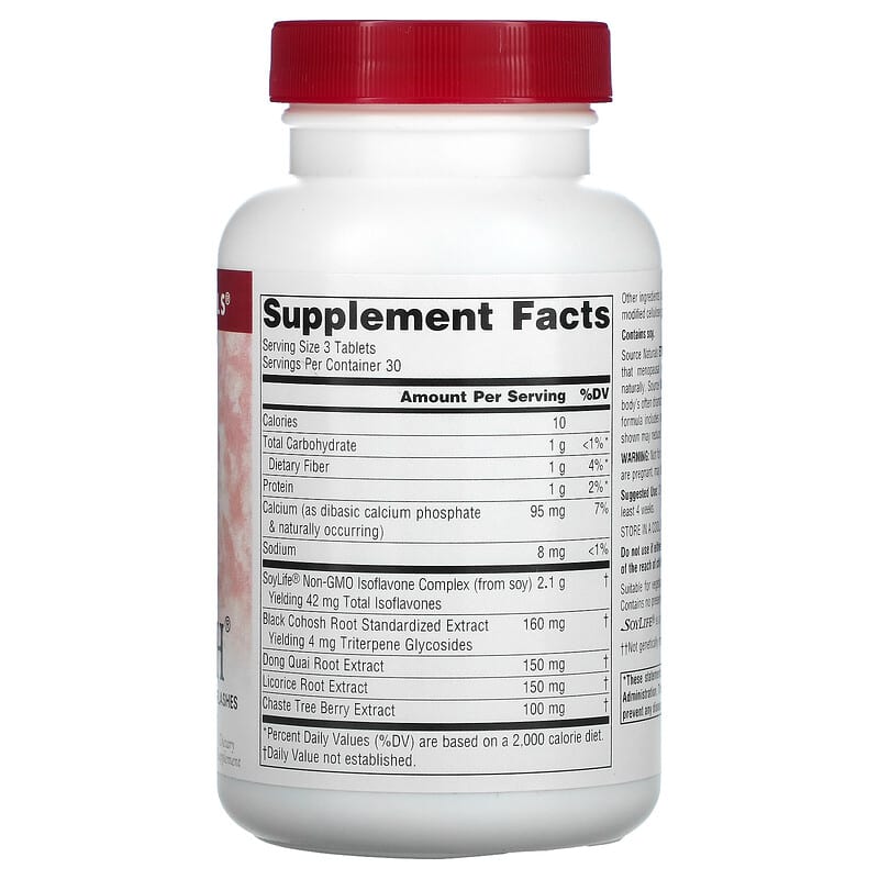Source Naturals Hot Flash 90 Tablets 2 Thành phần vi chất của Source Naturals Hot Flash 90 Tablets 021078009146
