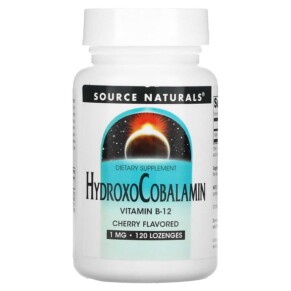 Thực phẩm chức năng Source Naturals HydroxoCobalamin Vitamin B12 Cherry 1 mg 120 Lozenges 021078026556