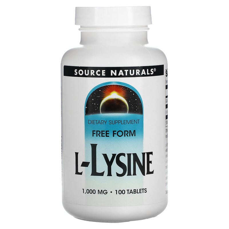 Source Naturals L-Lysine 1.000 mg 100 Tablets 2 Thành phần vi chất của Source Naturals L-Lysine 1.000 mg 100 Tablets 021078001423