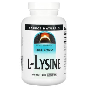 Thực phẩm chức năng Source Naturals L-Lysine 500 mg 200 Capsules 021078015987