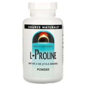 Thực phẩm chức năng Source Naturals L-Proline Powder 4 oz (113.4 g) 021078015512