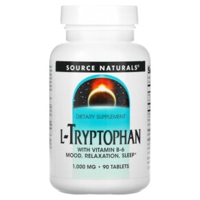 Thực phẩm chức năng Source Naturals L-Tryptophan 1.000 mg 90 Tablets 021078026105