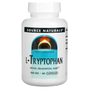 Thực phẩm chức năng Source Naturals L-Tryptophan 500 mg 60 Capsules 021078019848