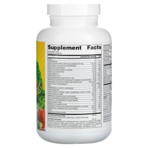 Thành phần vi chất của Source Naturals Life Force Green Multiple 180 Tablets 021078023531