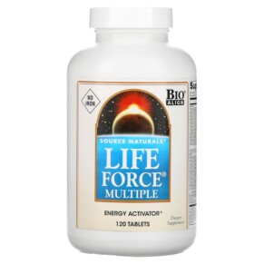 Thực phẩm chức năng Source Naturals Life Force Multiple No Iron 120 Tablets 021078009665