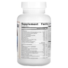Thành phần vi chất của Source Naturals Life Force Multiple No Iron 60 Tablets 021078009658