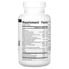 Thành phần vi chất của Source Naturals Life Minerals No Iron 120 Tablets 021078006428