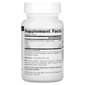 Thành phần vi chất của Source Naturals Lutein 6 mg 90 Capsules 021078000525