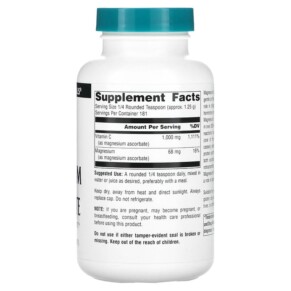 Thành phần vi chất của Source Naturals Magnesium Ascorbate 8 oz (226.8 g) 021078008347