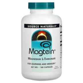 Thực phẩm chức năng Source Naturals Magtein Magnesium L-Threonate 667 mg 180 Capsules 021078024866
