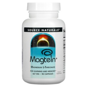 Thực phẩm chức năng Source Naturals Magtein Magnesium L-Threonate 667 mg 90 Capsules 021078024859