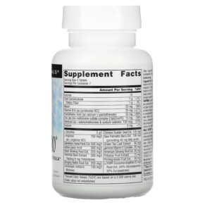 Thành phần vi chất của Source Naturals Male Nitro 30 Tablets 021078024750