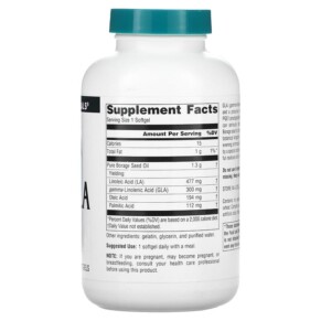 Thành phần vi chất của Source Naturals Mega-GLA 300 120 Softgels 021078000839