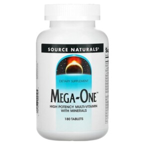 Thực phẩm chức năng Source Naturals Mega-One High Potency Multi-Vitamin with Minerals 180 Tablets 021078000105