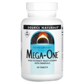 Thực phẩm chức năng Source Naturals Mega-One No Iron 60 Tablets 021078014416