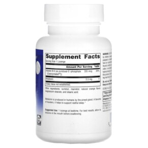 Thành phần vi chất của Source Naturals Melatonin Orange 2.5 mg 240 Lozenges 021078002833