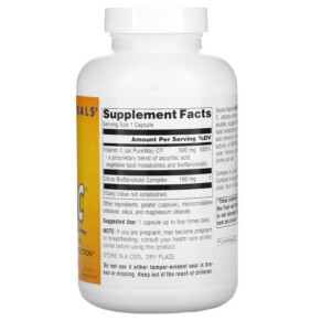 Thành phần vi chất của Source Naturals Metabolic C 500 mg 180 Capsules 021078022039