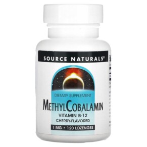 Thực phẩm chức năng Source Naturals MethylCobalamin Vitamin B12 Cherry 1 mg 120 Lozenges 021078012931