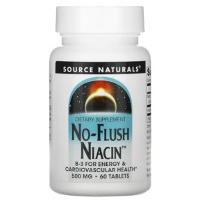 Thực phẩm chức năng Source Naturals No-Flush Niacin 500 mg 60 Tablets 021078009214