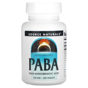 Thực phẩm chức năng Source Naturals PABA 100 mg 250 Tablets 021078005087