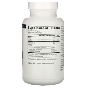 Source Naturals Perilla Oil 1000 mg 90 Softgels 3 Thành phần vi chất của Source Naturals Perilla Oil 1000 mg 90 Softgels 021078018643
