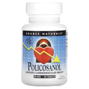 Thực phẩm chức năng Source Naturals Policosanol 20 mg 60 Tablets 021078018872