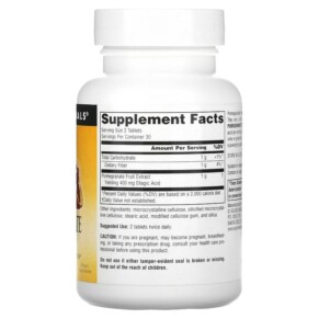 Thành phần vi chất của Source Naturals Pomegranate Extract 500 mg 60 Tablets 021078016274