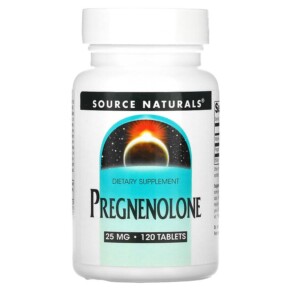 Thực phẩm chức năng Source Naturals Pregnenolone 25 mg 120 Tablets 021078006787