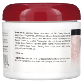 Thành phần vi chất của Source Naturals Progesterone Cream 4 oz (113.4 g) 021078019268