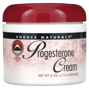 Thực phẩm chức năng Source Naturals Progesterone Cream 4 oz (113.4 g) 021078019268