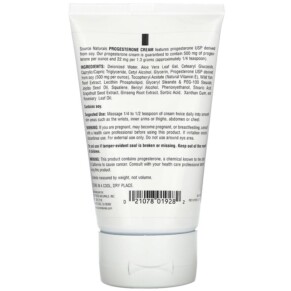 Thành phần vi chất của Source Naturals Progesterone Cream 4 oz (113.4 g) 021078019282