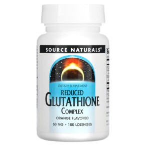 Thực phẩm chức năng Source Naturals Reduced Glutathione Complex Orange  50 mg 100 Lozenges 021078013051