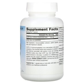 Thành phần vi chất của Source Naturals Serene Science 5-HTP 100 mg 120 Capsules 021078016960