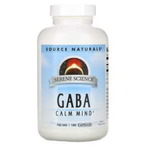 Thực phẩm chức năng Source Naturals Serene Science GABA Calm Mind 750 mg 180 Capsules 021078017080