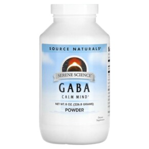 Thực phẩm chức năng Source Naturals Serene Science GABA Powder 8 oz (226.8 g) 021078016724