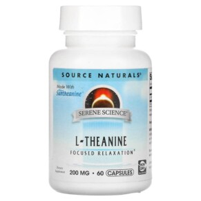 Thực phẩm chức năng Source Naturals Serene Science L-Theanine 200 mg 60 Capsules 021078016465