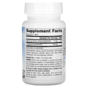 Thành phần vi chất của Source Naturals Serene Science L-Theanine 200 mg 60 Tablets 021078014997
