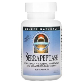 Thực phẩm chức năng Source Naturals Serrapeptase 120 Capsules 021078019503