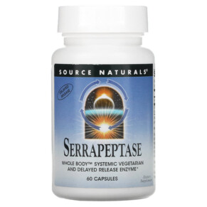 Thực phẩm chức năng Source Naturals Serrapeptase 60 Capsules 021078019497