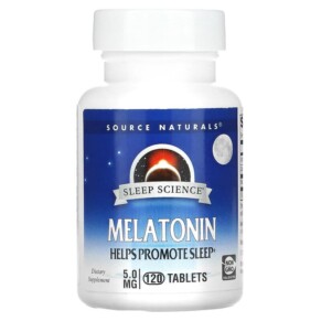 Thực phẩm chức năng Source Naturals Sleep Science Melatonin 5 mg 120 Tablets 021078005575