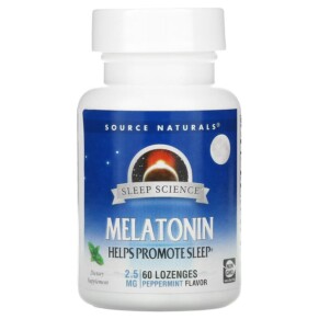 Thực phẩm chức năng Source Naturals Sleep Science Melatonin Peppermint 2.5 mg 60 Lozenges 021078000846