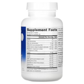 Thành phần vi chất của Source Naturals Sleep Science NutraSleep 100 Tablets 021078007500