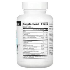 Thành phần vi chất của Source Naturals Telomeron 60 Tablets 021078026228