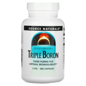 Thực phẩm chức năng Source Naturals Triple Boron 3 mg 200 Capsules 021078019145