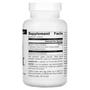 Source Naturals Turmeric With Meriva 500 mg 120 Capsules 3 Thành phần vi chất của Source Naturals Turmeric With Meriva 500 mg 120 Capsules 021078024248