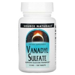 Thực phẩm chức năng Source Naturals Vanadyl Sulfate 10 mg 100 Tablets 021078017479