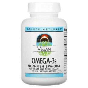 Thực phẩm chức năng Source Naturals Vegan Omega-3S Non-Fish EPA-DHA 300 mg 60 Vegan Softgels 021078024590